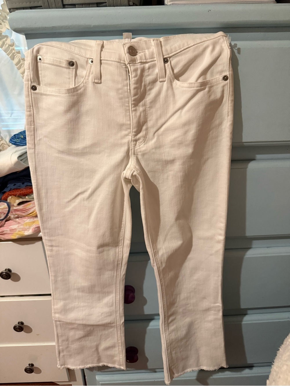 J Crew - Cream Women’s Jeans - Clean Straight Fit